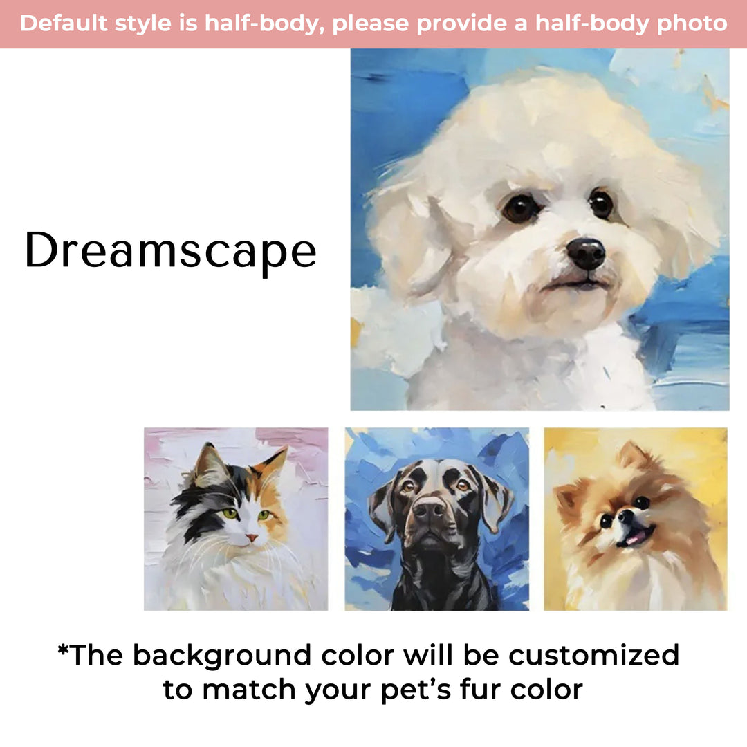 Custom Oil Painting Creative Pet Portrait