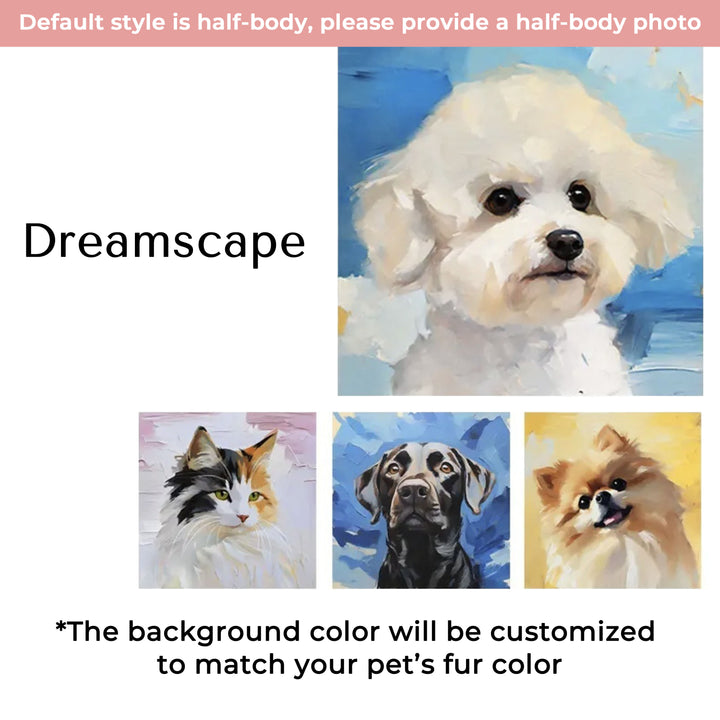 Custom Oil Painting Creative Pet Portrait