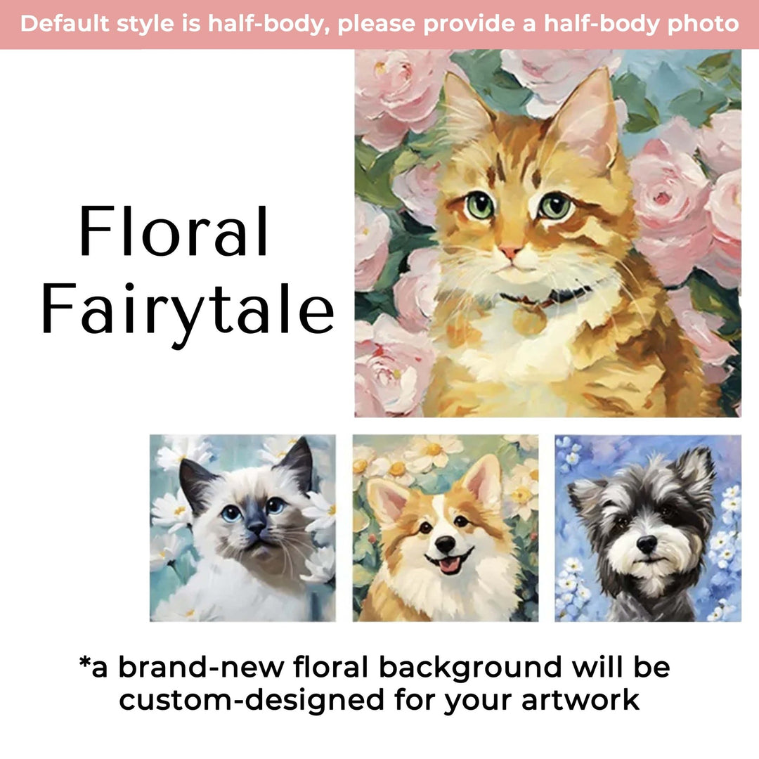 Custom Oil Painting Creative Pet Portrait - PetPalsDIY