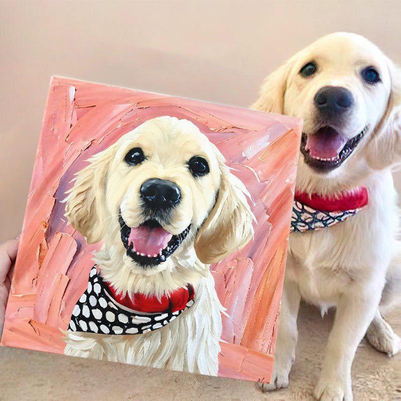 Custom Oil Painting Creative Pet Portrait - PetPalsDIY