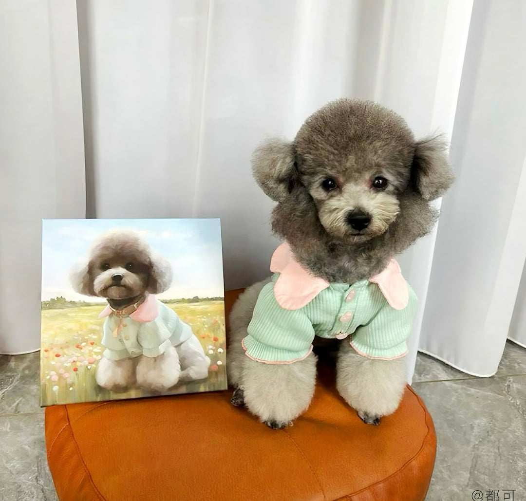 Custom Oil Painting Creative Pet Portrait - PetPalsDIY