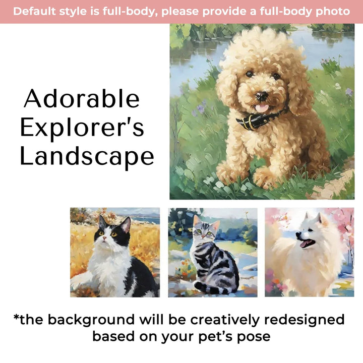 Custom Oil Painting Creative Pet Portrait - PetPalsDIY