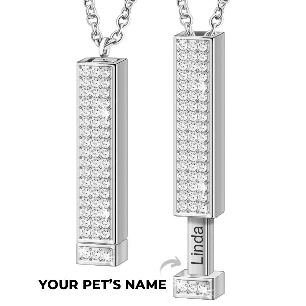 Personalized Hidden Message Bar Necklace™ - PetPalsDIY