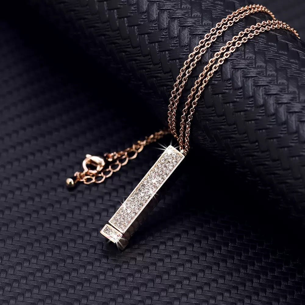 Personalized Hidden Message Bar Necklace™ - PetPalsDIY