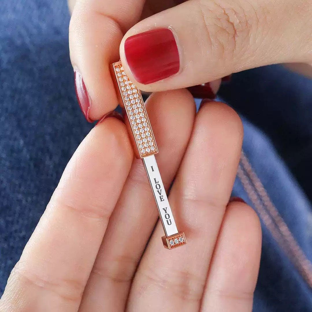 Personalized Hidden Message Bar Necklace™ - PetPalsDIY