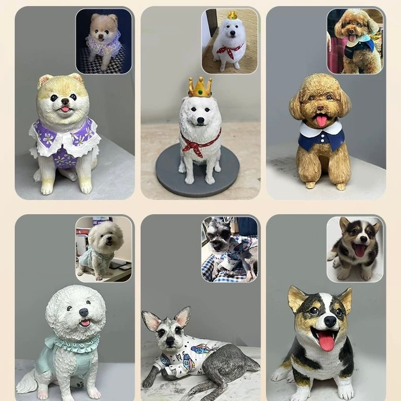 Personalized Life - Like Polymer Clay Full Body Pet Figurine™ - PetPalsDIY