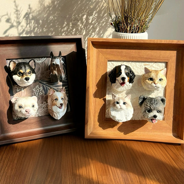 Personalized Magnetic 3D Pet Head Figurine™ - PetPalsDIY