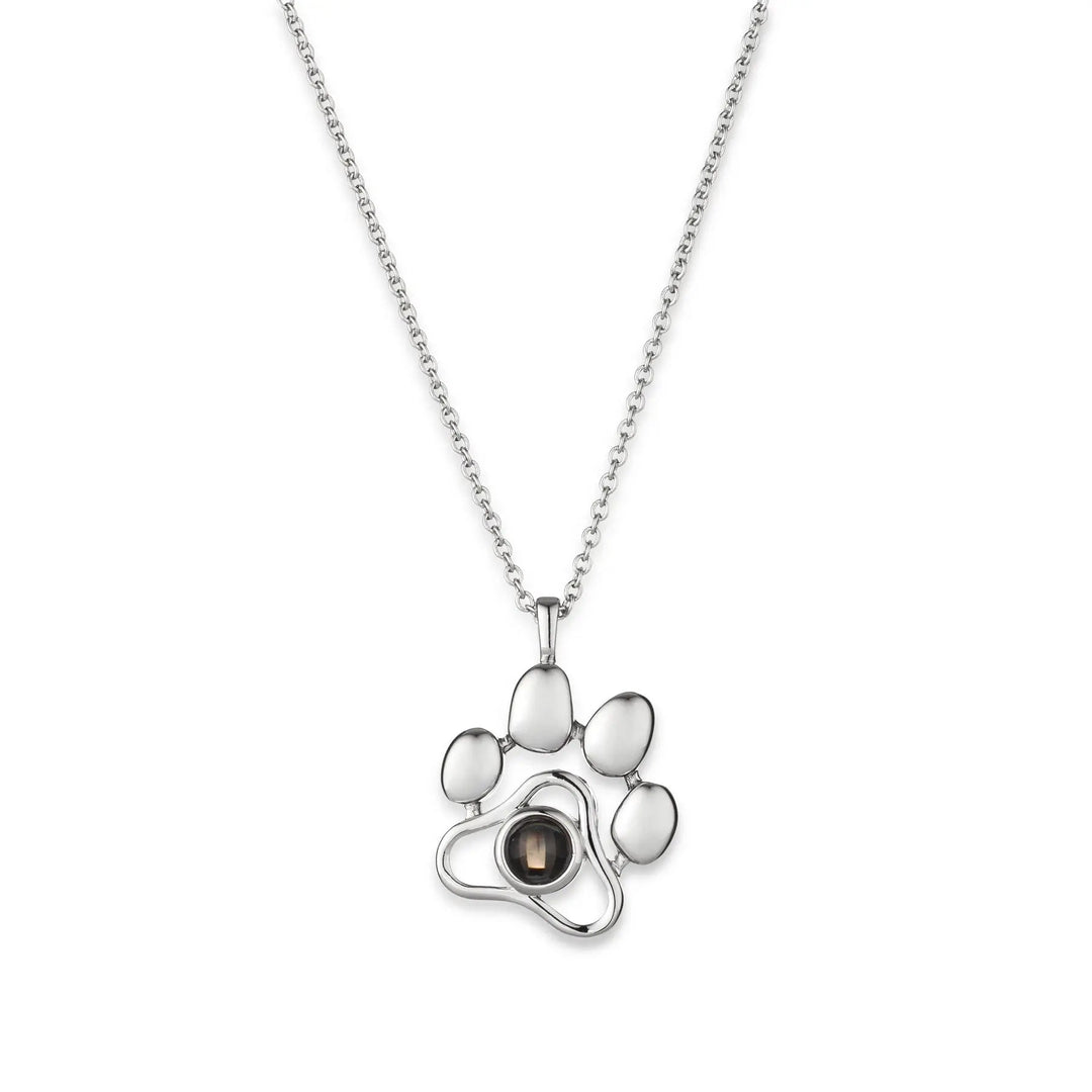 Personalized Paw Projection Photo Necklace™ - PetPalsDIY