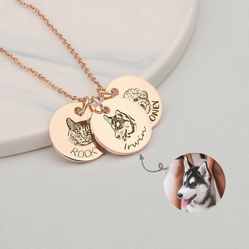 Personalized Pet Face Necklace™ - PetPalsDIY