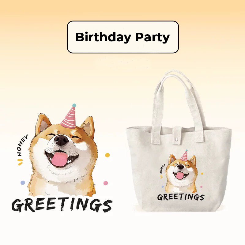 Personalized Pet Portrait Cotton Tote Bag - PetPalsDIY