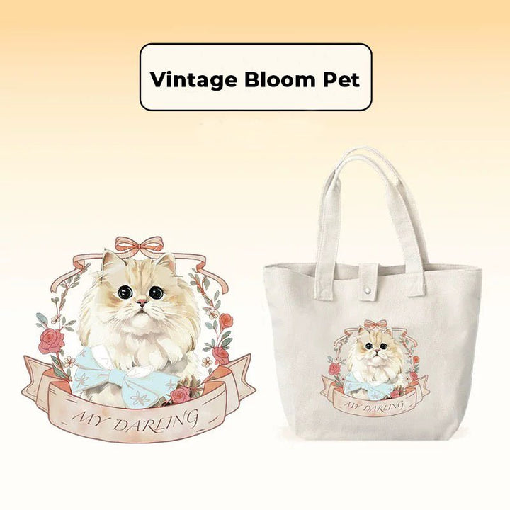 Personalized Pet Portrait Cotton Tote Bag - PetPalsDIY