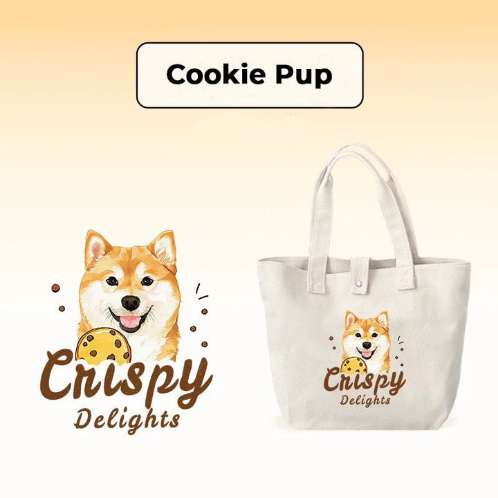 Personalized Pet Portrait Cotton Tote Bag - PetPalsDIY
