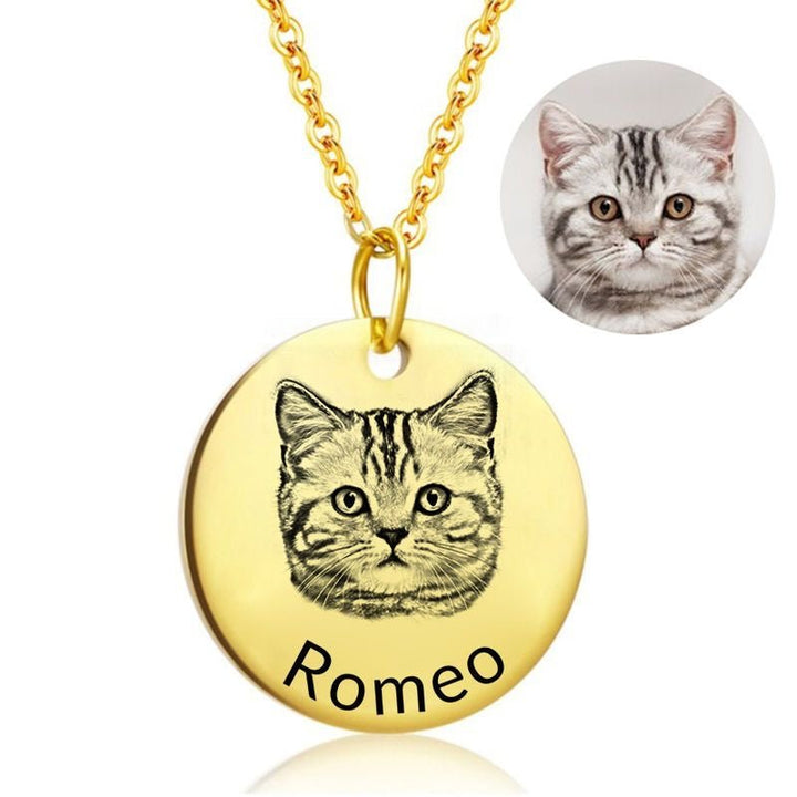 Personalized Pet Face Necklace™ - PetPalsDIY