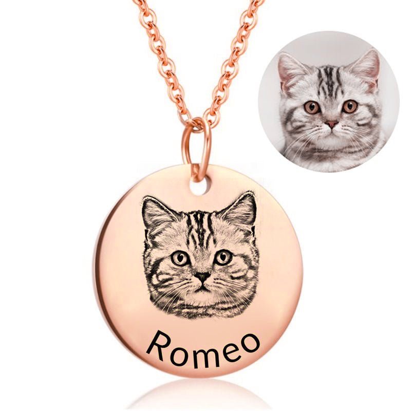 Personalized Pet Face Necklace™ - PetPalsDIY