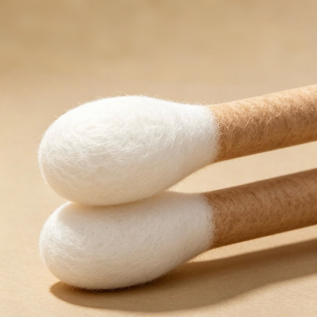 Handmade Giant Cotton Swab Wool Felt Pet Toy with Natural Catnip