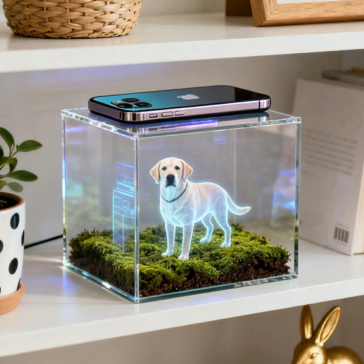 Custom Pet Holographic Memorial Box – DIY Pet Digital Shrine – PetPalsDIY