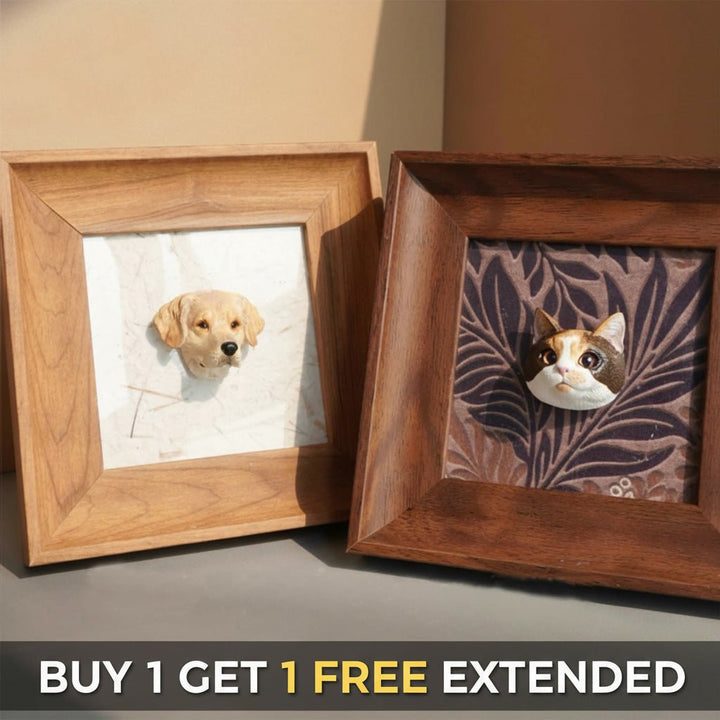 Hand - Engraved Custom Pet Head Fridge Magnet - PetPalsDIY