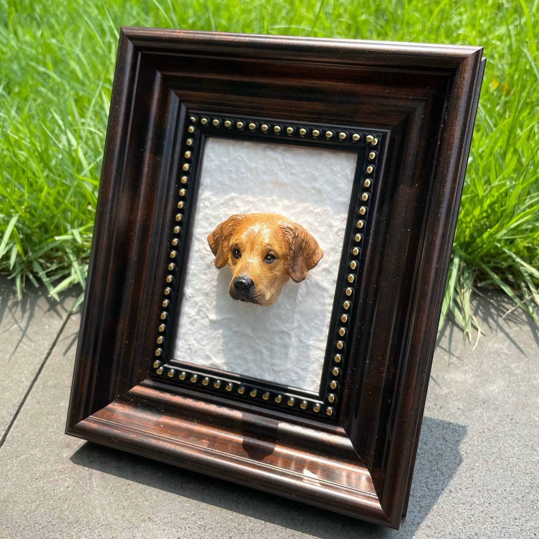Magnetic Vintage Display Frame for Pet Figurine - PetPalsDIY