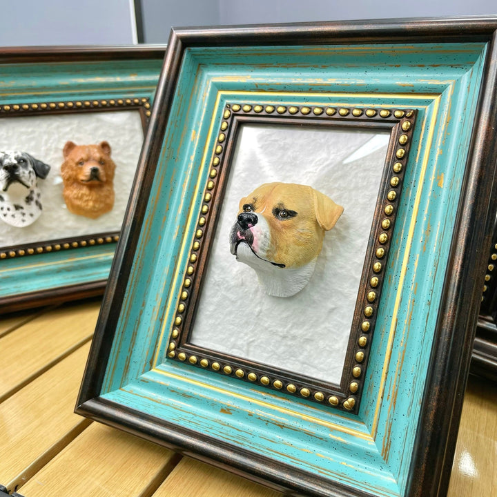 Magnetic Vintage Display Frame for Pet Figurine - PetPalsDIY