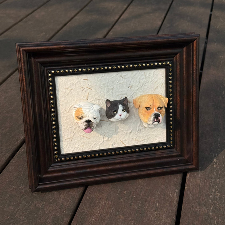 Magnetic Vintage Pet Figurine Display Frame (*Pet Figurine is NOT included) - PetPalsDIY