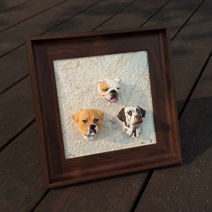 Magnetic Wood Pet Figurine Display Frame (*Pet Figurine is NOT included) - PetPalsDIY