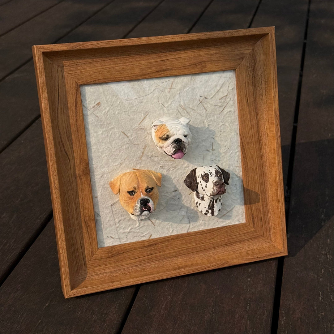 Magnetic Wood Pet Figurine Display Frame (*Pet Figurine is NOT included) - PetPalsDIY