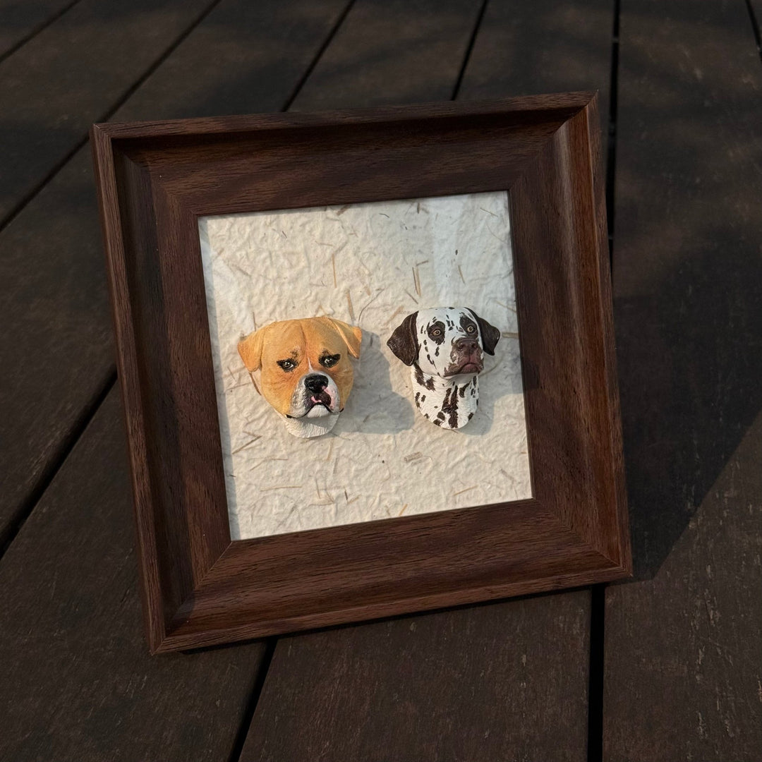 Magnetic Wood Pet Figurine Display Frame (*Pet Figurine is NOT included) - PetPalsDIY