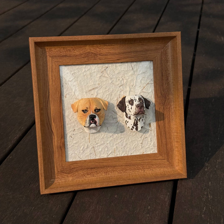 Magnetic Wood Pet Figurine Display Frame (*Pet Figurine is NOT included) - PetPalsDIY