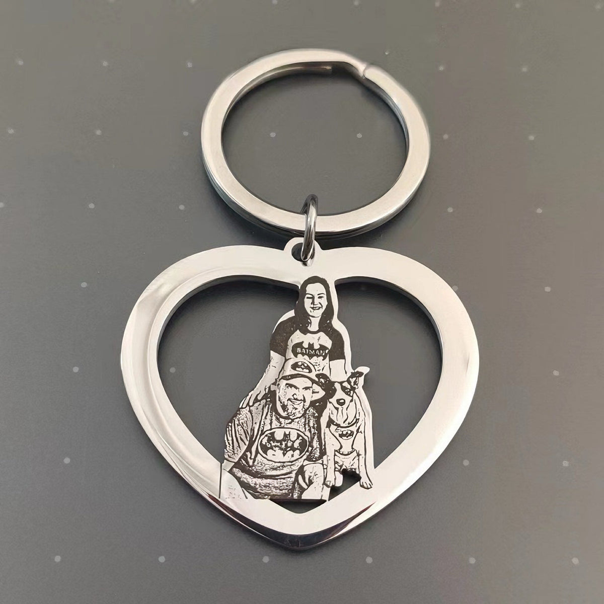 Personalized Heart-Shaped Pet Face Keychain™ - PetPalsDIY.com