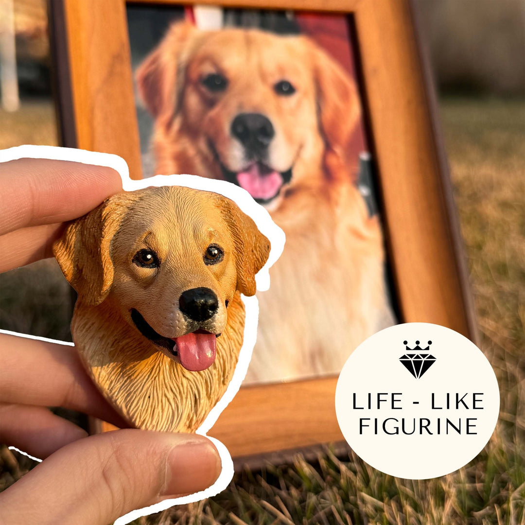 Personalized Magnetic 3D Pet Head Figurine™ - PetPalsDIY