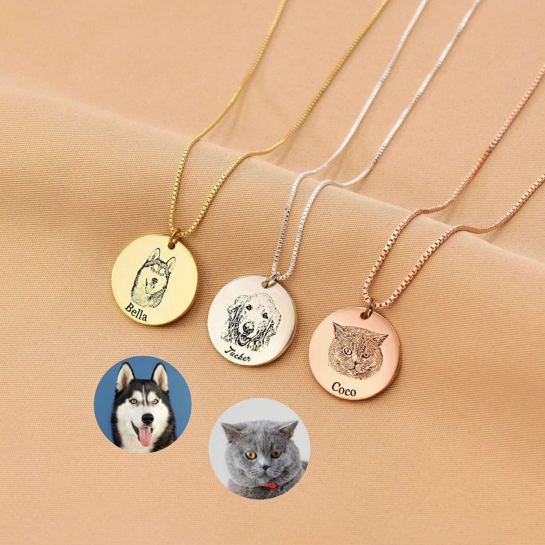 Personalized Pet Face Necklace™ - PetPalsDIY