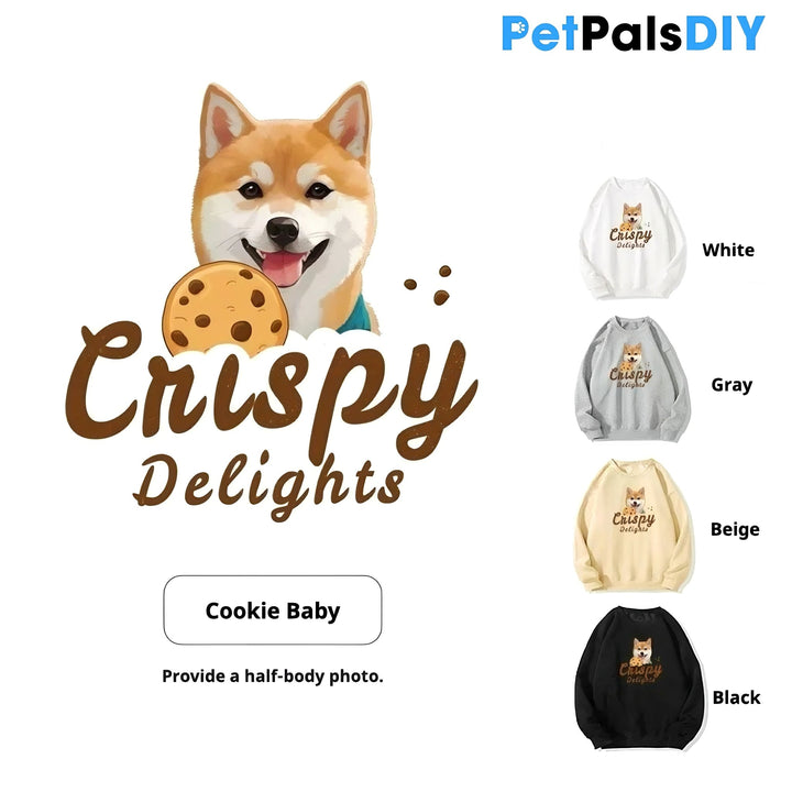 Personalized Pet Portrait Cotton Hoodie - PetPalsDIY