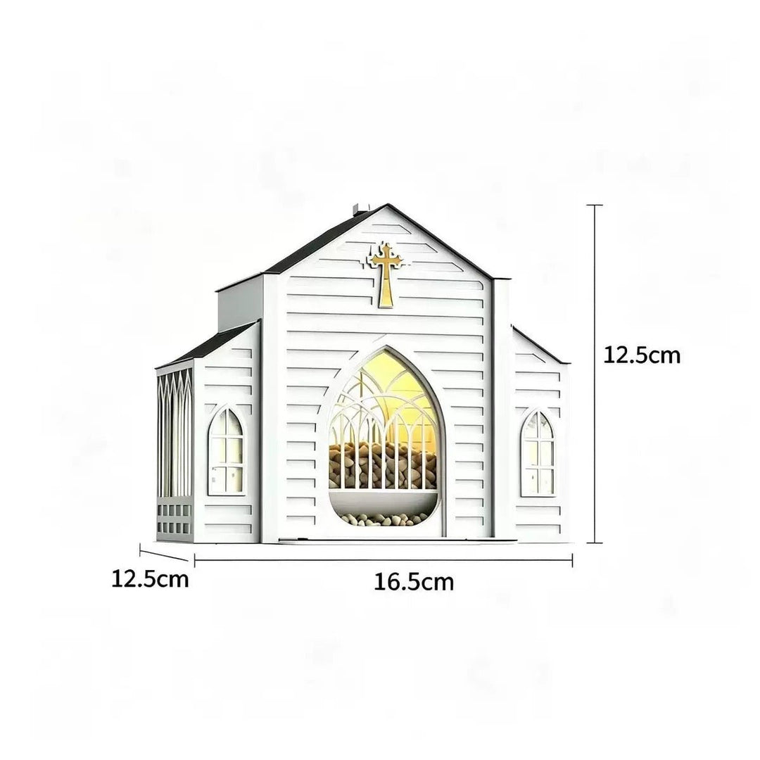 Rustic Solar Church Bird Feeder - PetPalsDIY