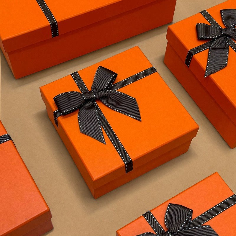 Vibrant Orange Gift Box - PetPalsDIY