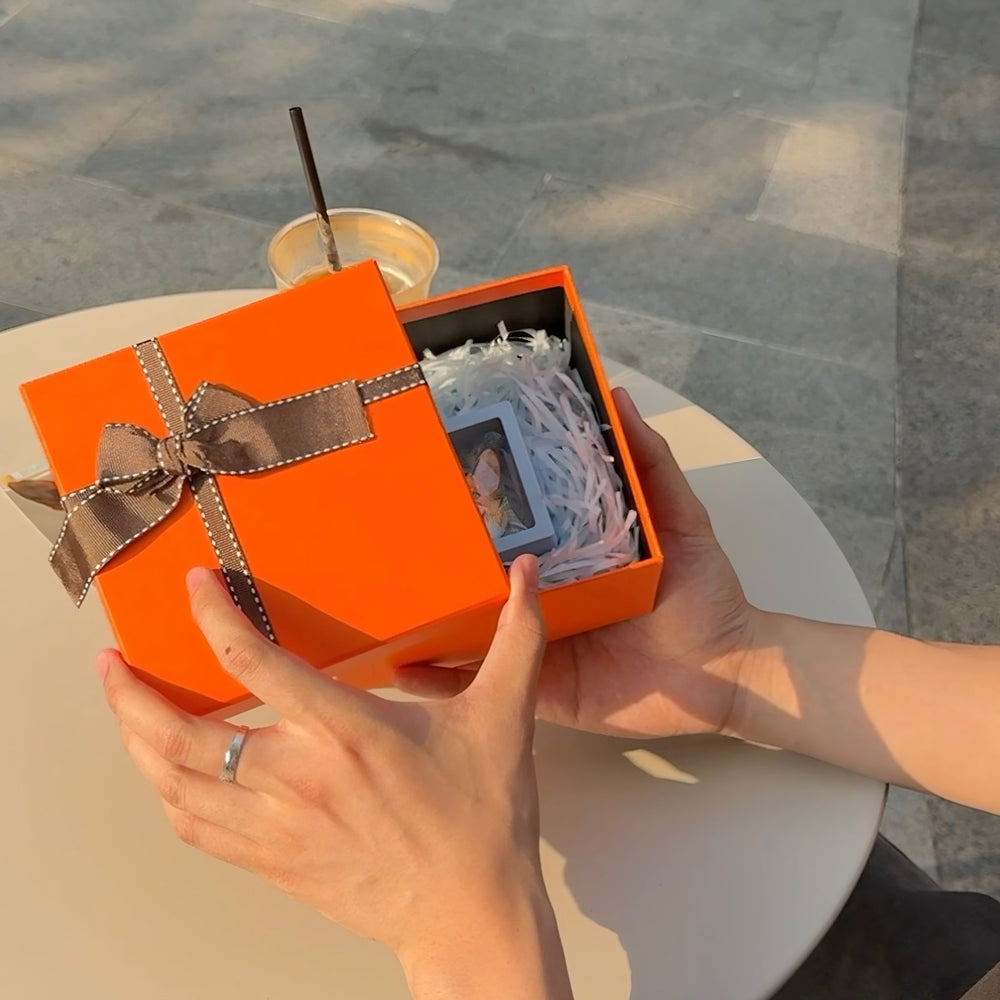 Vibrant Orange Gift Box - PetPalsDIY