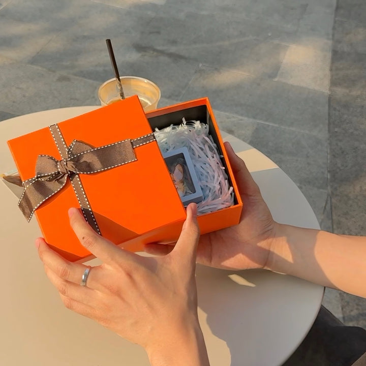 Vibrant Orange Gift Box - PetPalsDIY